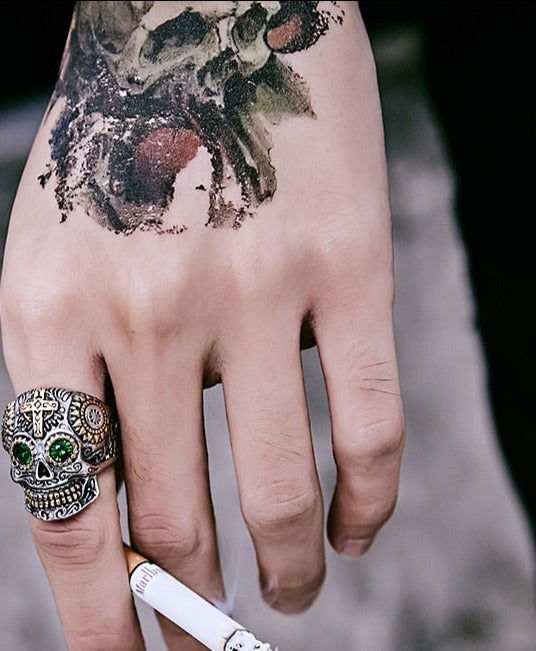 Anillo calavera online mexicana