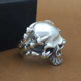 Anillo Skull Carabela de Plata