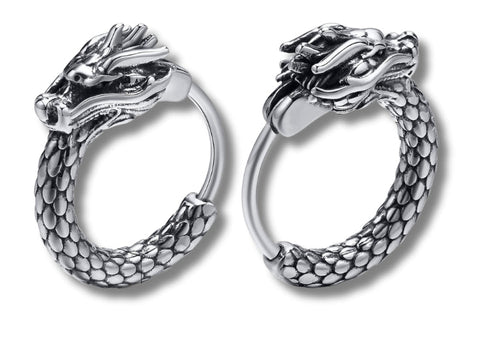 Aretes Dragon Hombre