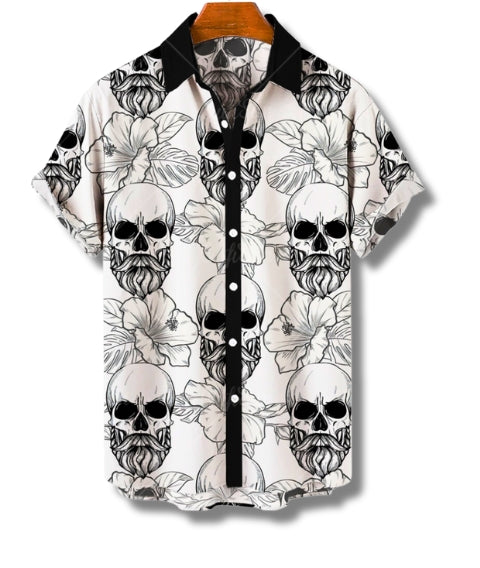 Camisa Botones Calavera