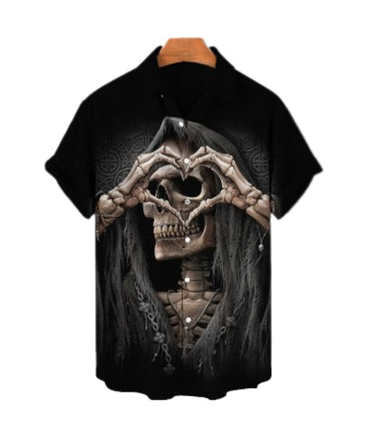 Camisa Skull en la Espalda