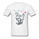 Camiseta Bordado Calavera Blanco