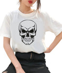 Camiseta Calavera Chica Negra