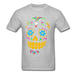 Camiseta Calavera Mexicana Gris