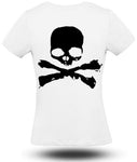 Camiseta Calavera Mujer Blanca