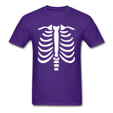 Camiseta Esqueleto Hombre Morado