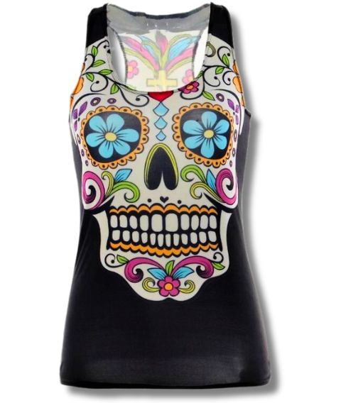 Camiseta calavera best sale mexicana mujer