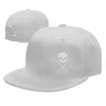 Gorra Plana Calavera Blanco