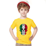 Playera Día de Muertos Niño Amarillo