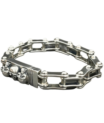 Pulsera Biker Plata