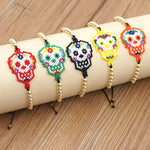 Pulsera de Calavera <br>Tejida