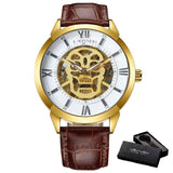 Reloj Calavera Dorada Gotico